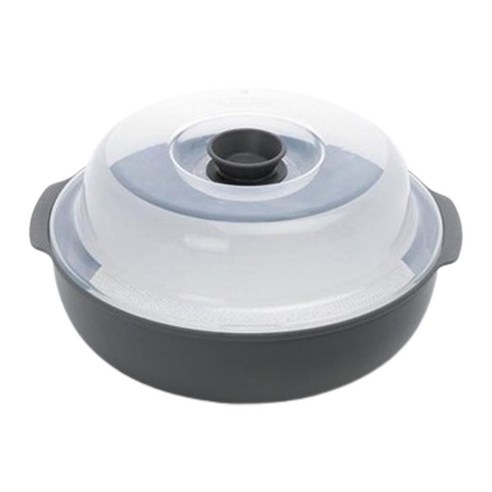 레몬글라스 전자레인지 찜기 V2 특대 2.6L, 그레이, 1개