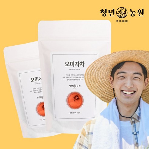 청년농원 저온가공 오미자차 삼각티백, 1g, 50개입, 2개