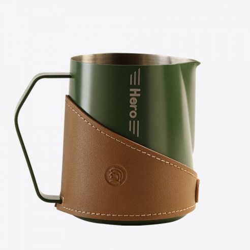 zeroHero 제로히어로 바리스타 튜닝 스팀피쳐 밀크저그 600ml, 그린, 1개