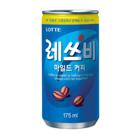 레쓰비 마일드 캔커피, 175ml, 30개