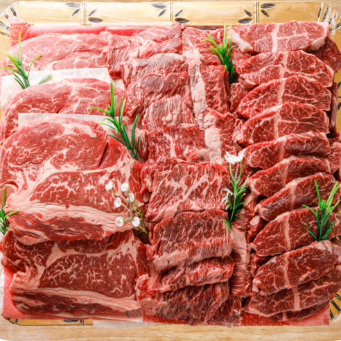 푸짐한 소고기 모둠세트 800g, 소 한 마리, 1세트 캠핑고기세트