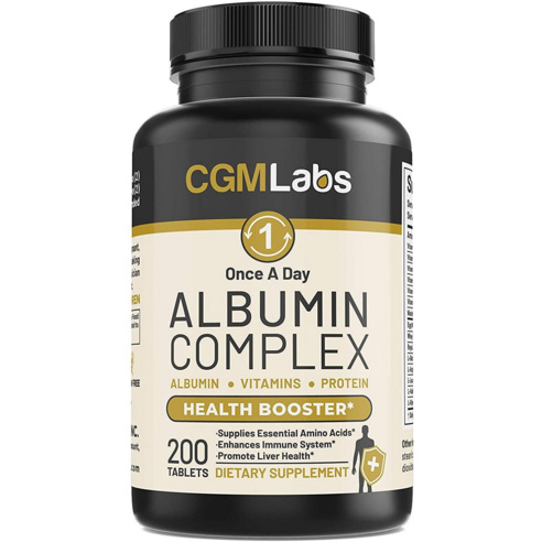 알부민  CGM Labs 원스 어 데이 알부민 컴플렉스 Albumin Complex 200 정, 3병 600정, 3개, 200정