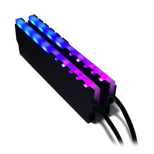 Monland RAM 메모리 쿨러 조끼 5V 3Pin ARGB 데스크탑 PC 컴퓨터 마더 보드 용 냉각 방열판 라디에이터, 검은 ...
