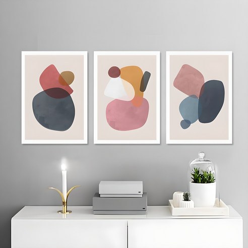 밋밋한 벽에 생기를 불어넣다! 감성 공간을 완성하는 마법, 퍼니즈 앙뜨 폼보드 슬림액자 거실액자