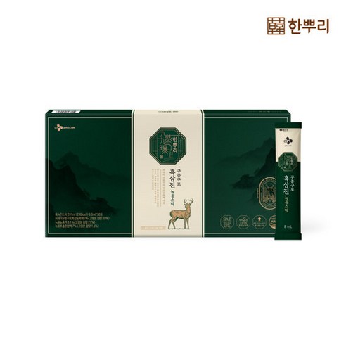 한뿌리 흑삼진 녹용스틱 8ml*30포(3박스), 240ml, 3개