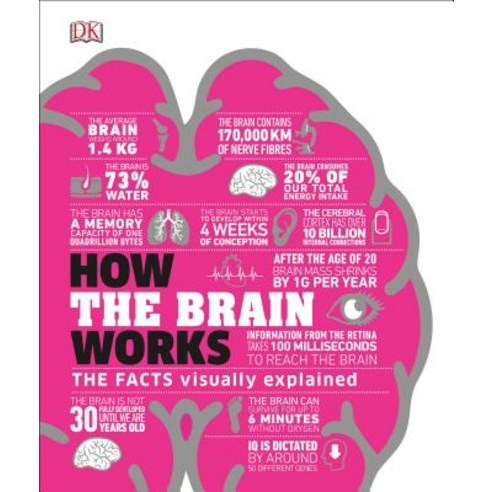 How the Brain Works: The Facts Visually Explained Hardcover, DK Publishing (Dorling Kind..., English, 9781465489791