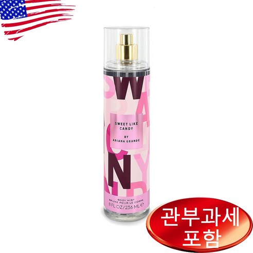 Ariana Grande 아리아나 그란데 여성용 스위트 라이크 캔디 바디 미스트 스프레이 236ml 2팩 Sweet Like Candy Body Mist Spray for Wo, 2개