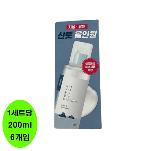 라운드랩 포 맨 1025 독도 젤 로션 올인원, 200ml, 1개