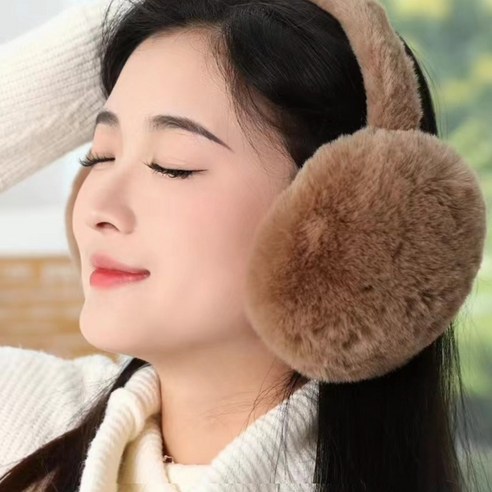 데일리유 여성용 따숩따숩 호빵 귀마개 소프트 겨울 방한 털귀도리