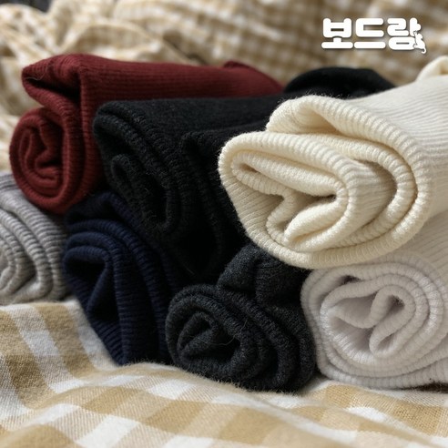보드랑 국산 면 골지 넥워머 페이크 목폴라