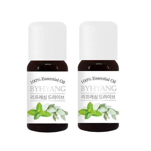 바이향 에센셜 오일 10ml x 2p, 리프레싱 드라이브, 2개