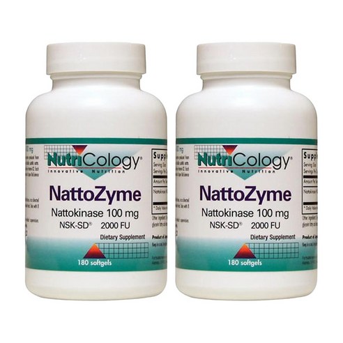 뉴트리콜로지 나토자임 100mg 소프트젤, 180정, 2개