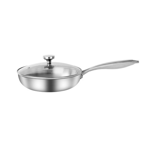 프라이팬 통3중 스텐 인덕션 프라이팬 + 뚜껑, 24CM