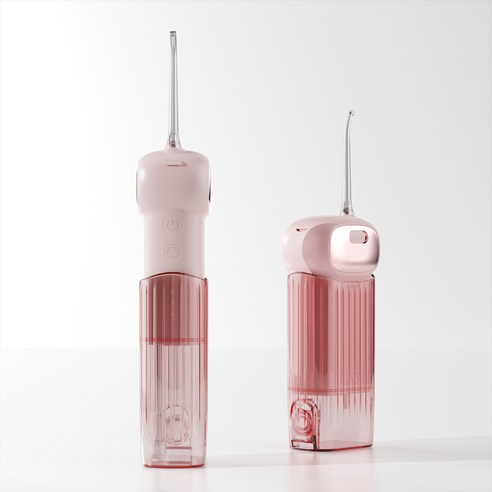 200ml IPX7 방수 휴대용 접이식 무선 구강세정기 4 모드 전문가용 구강세정기 여행용 F700, Pink