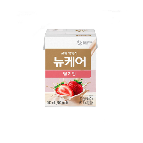 뉴케어 딸기맛 균형영양식, 200ml, 6개