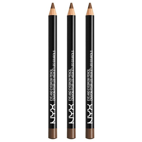 엔와이엑스 NYX 아이 앤 아이브로우 펜슬, Medium Brown, 3개