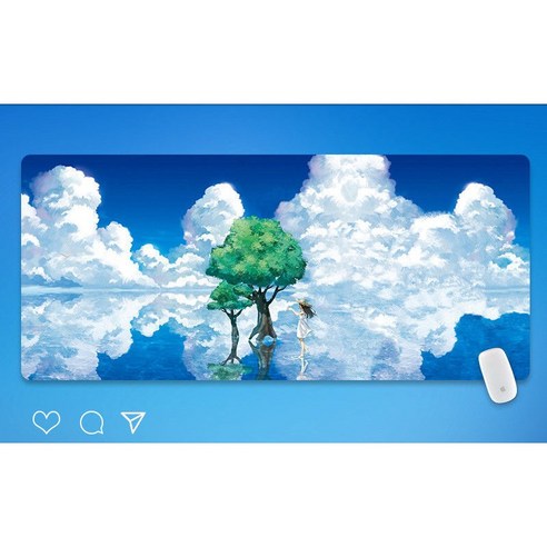 Literally sell 풍경도 게이밍장패드 책상 매트 아름답고 청결하며 두껍고 튼튼하며 내구성이 뛰어나 손목을 보호한다 장마우스패드 대형 마우스 패드, 7