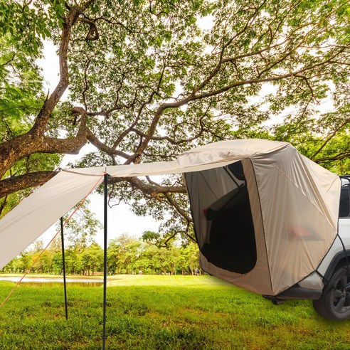 더 편안하고 안전한 차박 캠핑을 위해 캐플러 차박 텐트 도킹 쉘터를 선택하세요.