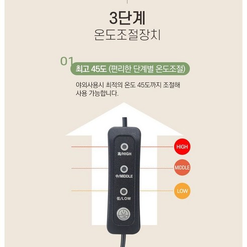 따뜻하고 편안한 캠핑을 위한 초경량 나노카본 탄소 온열매트