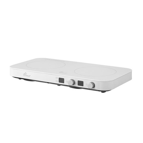 한일전기 HIC-2800 더플레이트 화이트 2구 프리스탠딩 인덕션 지멘스인덕션