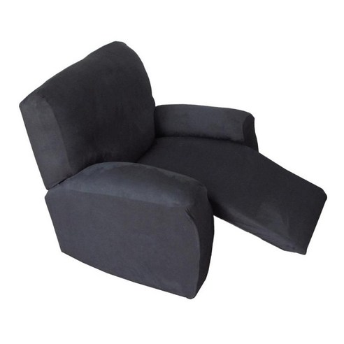 폴리에스테/스웨이드 표준 안락 의자 의자 Slipcover는 대부분의 안락 의자 소파에 맞습니다, 다크 그레이 (스웨이드), 설명