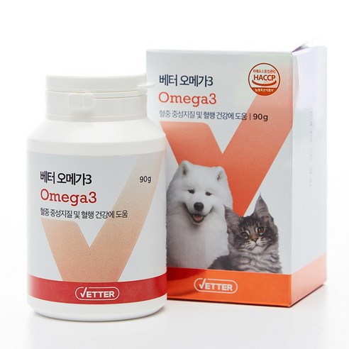 베터 강아지 고양이 영양제, 오메가 90g (면역/피부), 1개