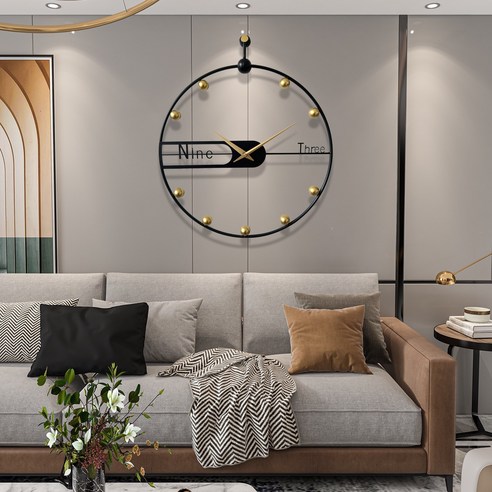 세련된 디자인과 무소음 기능을 겸비한 Luofu 벽시계