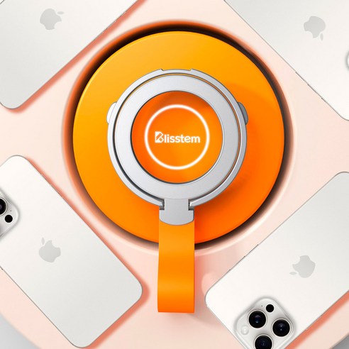 안전하고 편안한 휴대폰 사용을 위한 무선 충전 그립 스트랩