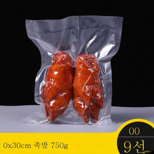 ZZJJC 도톰한 무늬 진공식품 파우치 투명 진공팩 익힌 음식 밀폐 공기압축 신선상가용, 도톰한무늬20*30cm100개