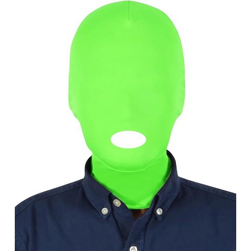 Iayon 4Pcs Zentai Hood Ask Full Cover Spandex Hood Ask Open - Want