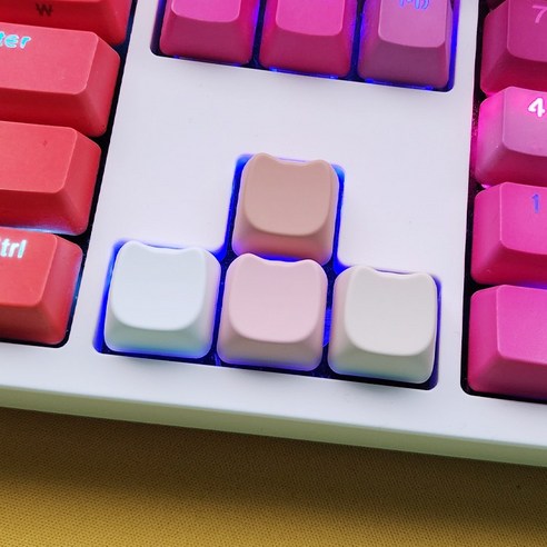 냥이 키보드 무각 PBT 키캡으로 키보드에 귀여움과 개성을 더하다