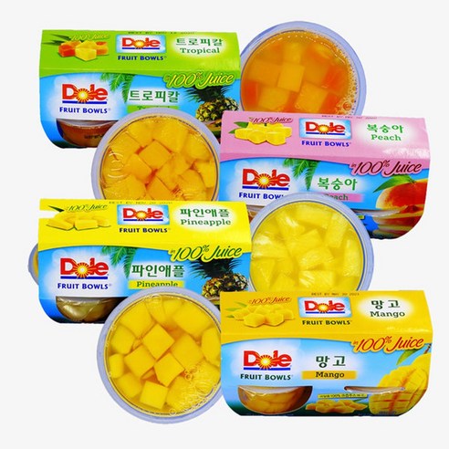 Dole 간편과일 후룻볼 디저트 4종 (113g*4입), 1개, 복숭아볼 3팩