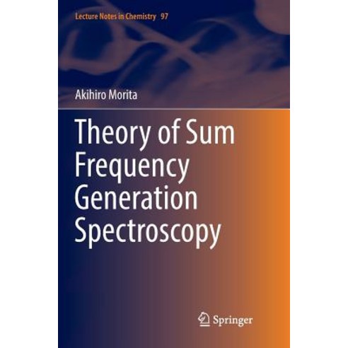 (영문도서) Theory of Sum Frequency Generation Spectroscopy Paperback, Springer, English, 9789811346538