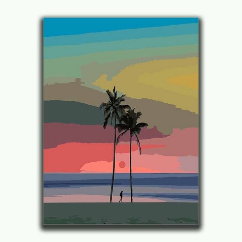 [아트제이] DIY 명화그리기 그림그리기 유화그리기 페인팅 40 x 50, D05, 1개
