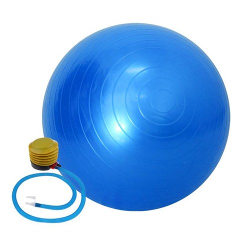 펌프가 있는 55cm 근력 운동 안정성 요가 공, 블루, PVC