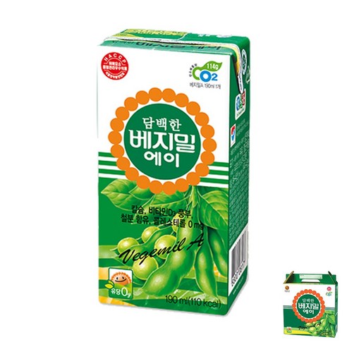 베지밀 담백한 에이, 190ml, 48개 
생수/음료