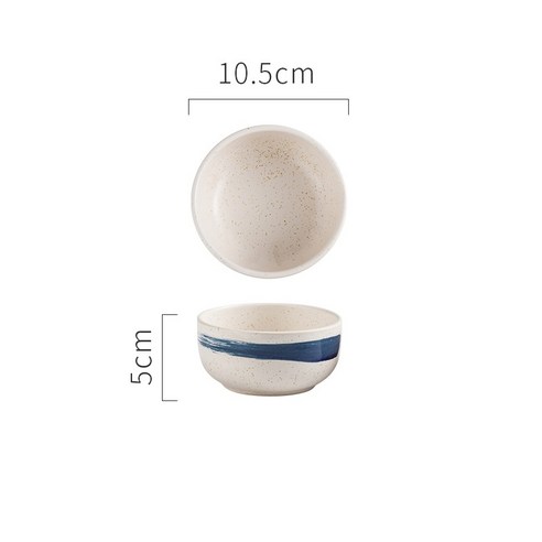CHANSHOVA 250ml 중국 복고풍 스타일 성격 세라믹 그릇 세라믹 혼합 그릇 중국 도자기 샐러드 그릇 주방 식기, J
