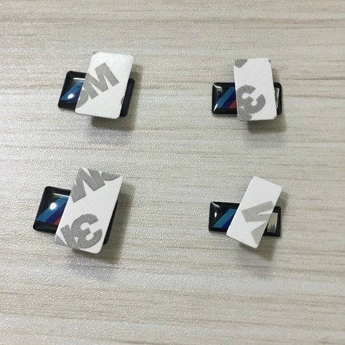 8pcs 자동차 접착제 스티커 bmw m 로고 e36 f20 e92 x5 e87 e30 e46 e91 f31 x5 e53 e34 f11 e70 x1 x3 f25 e53 g20 장식, 16mm, m 8개, 16mm