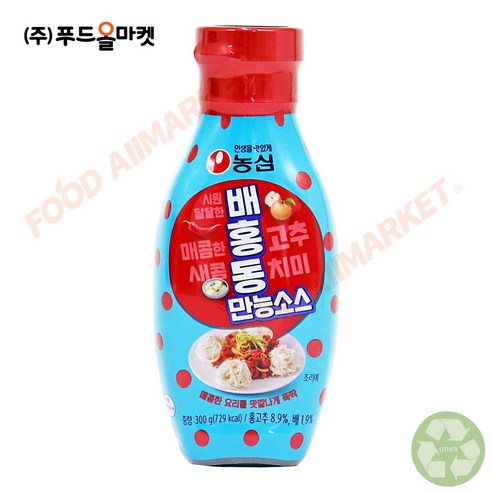 농심 배홍동 만능소스 300g 3개 세트 국수비빔장 농심 배홍동 만능소스 300g 3개 세트 국수비빔장
