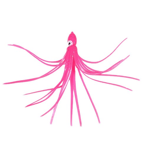 6pcs 낚시 루어 낚시 미끼 오징어 지그 문어 스커트 미끼, 10cm, 다색, 플라스틱