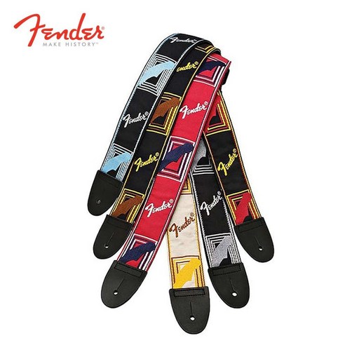 팬더 모노그램 스트랩 정품 BLACK/YELLOW/RED, White Brown Yellow, 1개