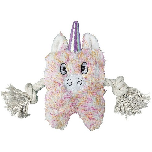 패치워크펫 도그 토이 강아지용 봉제장난감 15.2cm, 1개, Unicorn Greybar