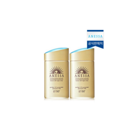 아넷사 퍼펙트 스킨케어 밀크 SPF50+ PA++++ 60ml 2개, 60ml x 2개