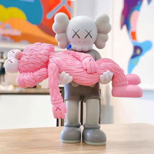 KAWS Gone 세서미스트리트 카우스 피규어 BFF 40cm 3color 인테리어 소품, 핑크