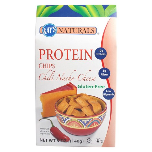 케이스네츄럴스 프로틴 칩 칠리 나초 치즈, 140g, 1개