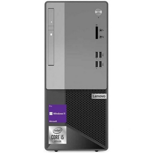 미국 프리미엄 미니 고성능 초소형 휴대용 컴퓨터 Lenovo V50t 2세대 비즈니스 타워 데스크톱 Intel Core i5-10400 16GB RAM 1TB SSD DVD-R, Wi-Fi, 16GB RAM | 1TB SSD