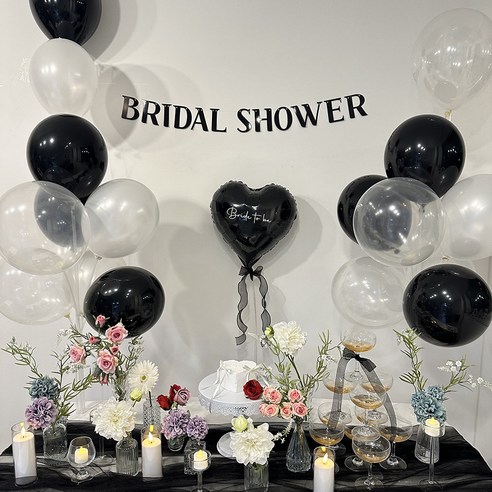 우아함과 시크함으로 빛나는 브라이덜 샤워를 위한 완벽한 선택