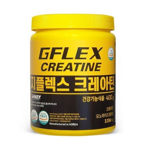 운동 정체기? 지플렉스 크레아틴으로 극복하고 득근하세요! 지웨이크레아틴400g