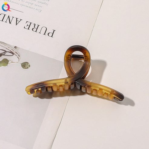 KORELAN 기열 한국식 초산 판재 머리핀 합금 큰 사이즈 집게 고급 상어 집게 뒤통수 접시 머리핀 머리 장식녀 2022