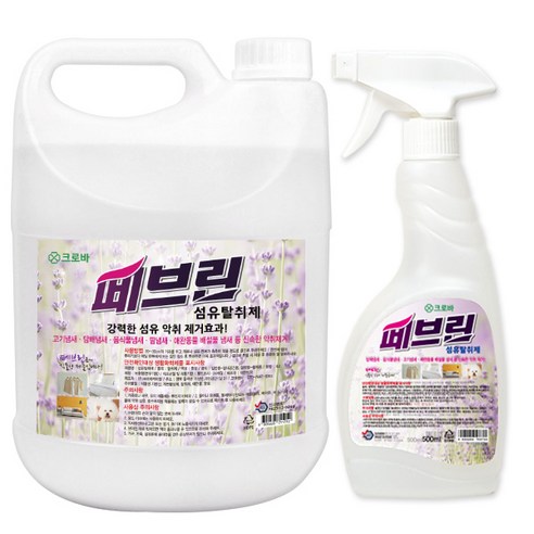 크로바 페브린 섬유탈취제 냄새제거 탈취제 500ml + 4L, 1세트